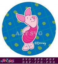 Cartoon Winnie The Pooh Pig Character Illustration SVG