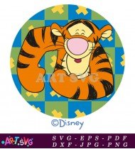 Winnie the Pooh Tiger Character Cartoon Illustration SVG