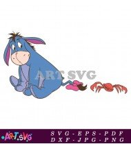 Cute Disney Eeyore Cartoon Character Clipart SVG 1