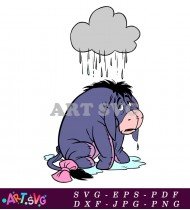 Disney Cartoon Eeyore Sad Character Image SVG