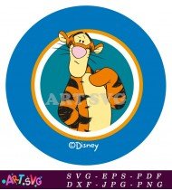 Cartoon Tiger Winnie The Pooh Character Image SVG