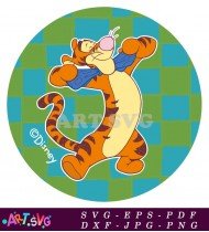 Winnie The Pooh And Tigger Cartoon SVG 1