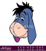 Eeyore Coloring Page Cartoon Character Free Printable SVG