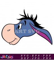 Cartoon Eeyore Simple Coloring Page Free Printable SVG