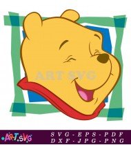 Coloring Page Winnie The Pooh Bear Simple SVG 1