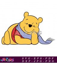 Winnie The Pooh Cartoon Character Coloring SVG 1