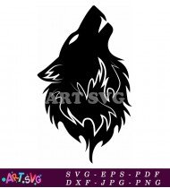 Wolf Head Design With Geometric Shapes SVG