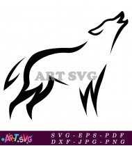 Wolf Silhouette Illustration Animal Graphic SVG