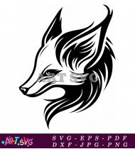 Wolf Head Logo Design With Sharp Lines SVG 1