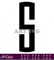 Black Letter S Alphabet Image SVG