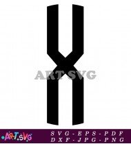 Free Download Letter X Cut Out SVG 1